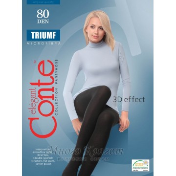 Колготки с микрофиброй Conte Triumf 80 den